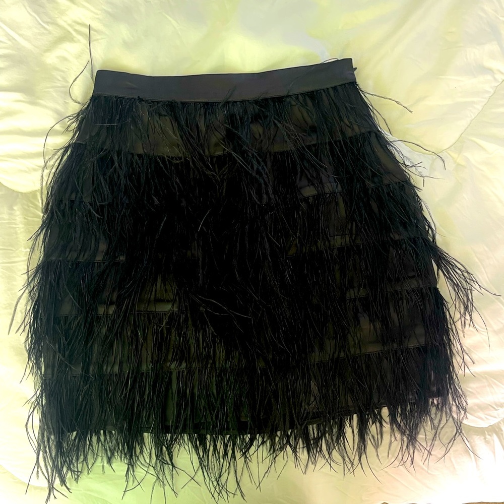 Feather Mini Skirt